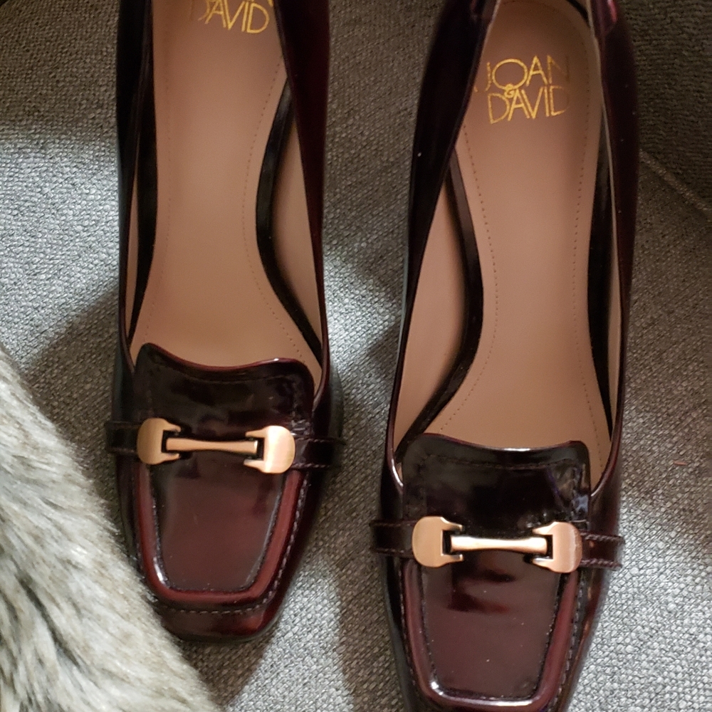Joan and David Patent Leather Heels